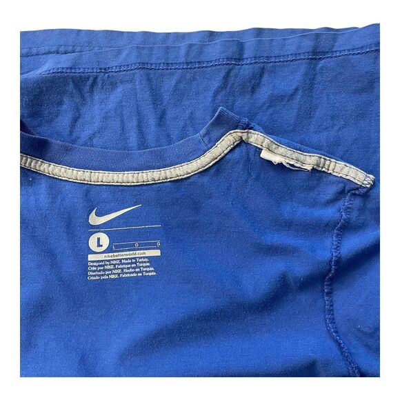 Nike Youth L Blue “Just Do It” Bonner Colab Streetwear Graphic T-Shirt - Picture 7 of 8
